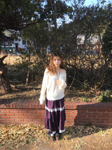セターレースVネックニット