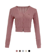 Lauren Cable Crop Cardigan