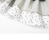 Marine Dot Stripe Tiered Skirt 232742928
