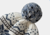 Zero Nine Cozy Snowflake Drop Knit Beanie