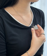 og heart necklace