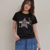 メロウ スター チェック ハーフ ティーシャツ