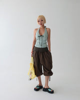 Rollup Cargo Bermuda Harem Capri Pants