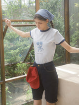 リリーリボンリンガーTシャツ (2C) ライトブルー