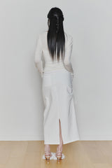JENNIE BUTTONED TOP (SS ver.) ivory