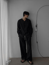 ASCLO ルノVネックシャツ (2color)