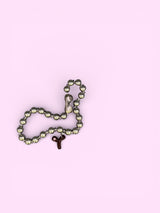 "Y"DARK PEACH CRUSH(custom necklace )カスタムネックレス*金属アレルギー対応