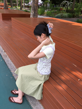 Tilt strap midi skirt (3color)
