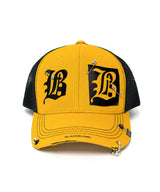 BBD Dual B Logo Trucker Mesh Cap (Mustard)