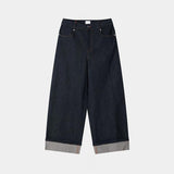 [Premium] ASCLO ロールアップローデニムパンツ (2color)