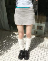カッティング コットン ミニスカート