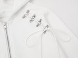 セローラ コルセット レース ジップアップ