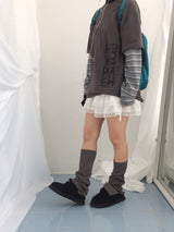 ribbon strap layer skirt
