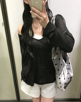 [Layered] リブドホルター ノースリーブTシャツ(5 colors)