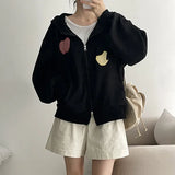 Patch Kich Mood Two-Way Hoodie Zip-up (4 colors)