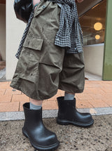 バルキーピンタックカーゴバミューダパンツ