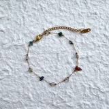 Raw Stone Chain Bracelet