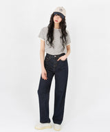 COMFORT STRIPE HALF T-SHIRT [3color]