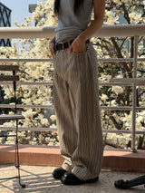Need stripe wide pants(2color)