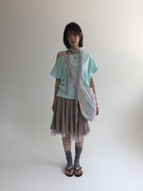 フォグオフショルダーTシャツ (4color)
