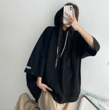 レンズオーバーフーディド半袖Tシャツ (3 colors)