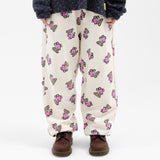 Twister Heart Bear Sweatpants - Cream