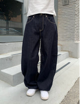 More wide denim pants