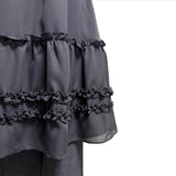 (2color) Frill Tiered Pants Layered Chiffon Skirt