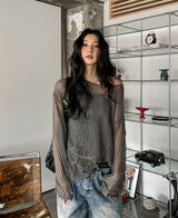 Reki Summer Square Mesh Knit