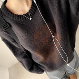 Somyi Bold Dice Graphic Oversized Fit Knitwear