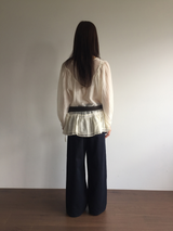 Pane see-through blouse (2color)