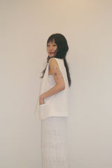 TR hanger loop Buckle vest (Ivory)