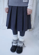 Yoohoo pleats midi skirt (2color)