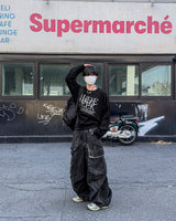 ヒドシックオーバーサイズニットロングスリーブTシャツ