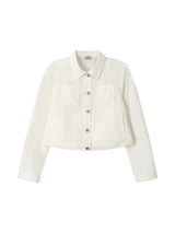 NYLON TRUCKER JACKET (WHITE)
