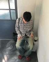 Curved Printing Balloon Pants