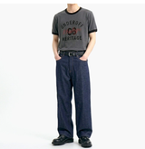 エッセンシャルスタンダード半袖リンガーTシャツ ビンテージチャコール