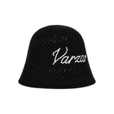 New Wave Varzar Punching Knit Bucket Hat Black