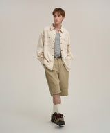 Two Pocket Western Denim Shirt - Cream