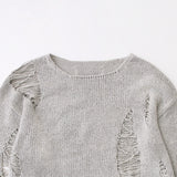 Loose drop label knit Mint