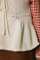 Ribbon Knit Bustier [Ivory]