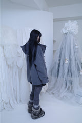 Bonju double half hood coat (2color)