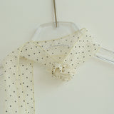 Luna Dot Frill Slip Top & Scarf Set 231629453