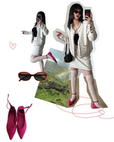 POINTED STRAP FLAT SHOES (LEATHER BLACK, SUEDE PINK, SUEDE BLACK 3COLORS!)