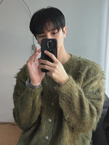 Pleddy Angora Shaggy Cardigan (3color)