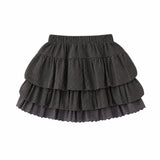 Marlene Check Tiered Mini Skirt