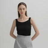 (Z-T-6511)BASIC SQUARE SLEEVELESS KNIT