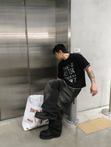 No.1353 LT クロップレイヤードハーフTシャツ (3color)