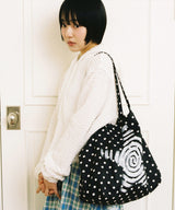 Twister Star Tote Bag - Dot Black
