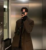  Divine Dart Maxi Overfit Wool Coat